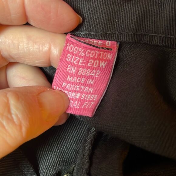 NWT Woman Within size 20W straight leg two button wide waistband  jeans. - Picture 5 of 6